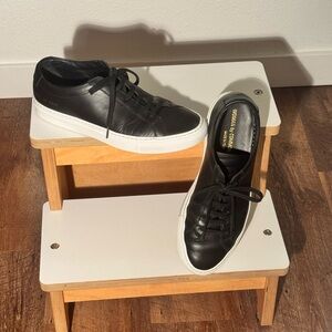 Common Projects SIZE 39 | Achilles Low | Black Leather Sneakers | 3805 39 7547